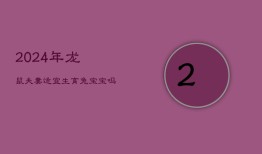 2024年龙鼠夫妻适宜生育兔宝宝吗？生肖相合分析